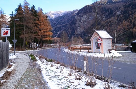 Ridimensionamento stradale in località Prati, nel Comune di Val di Vizze